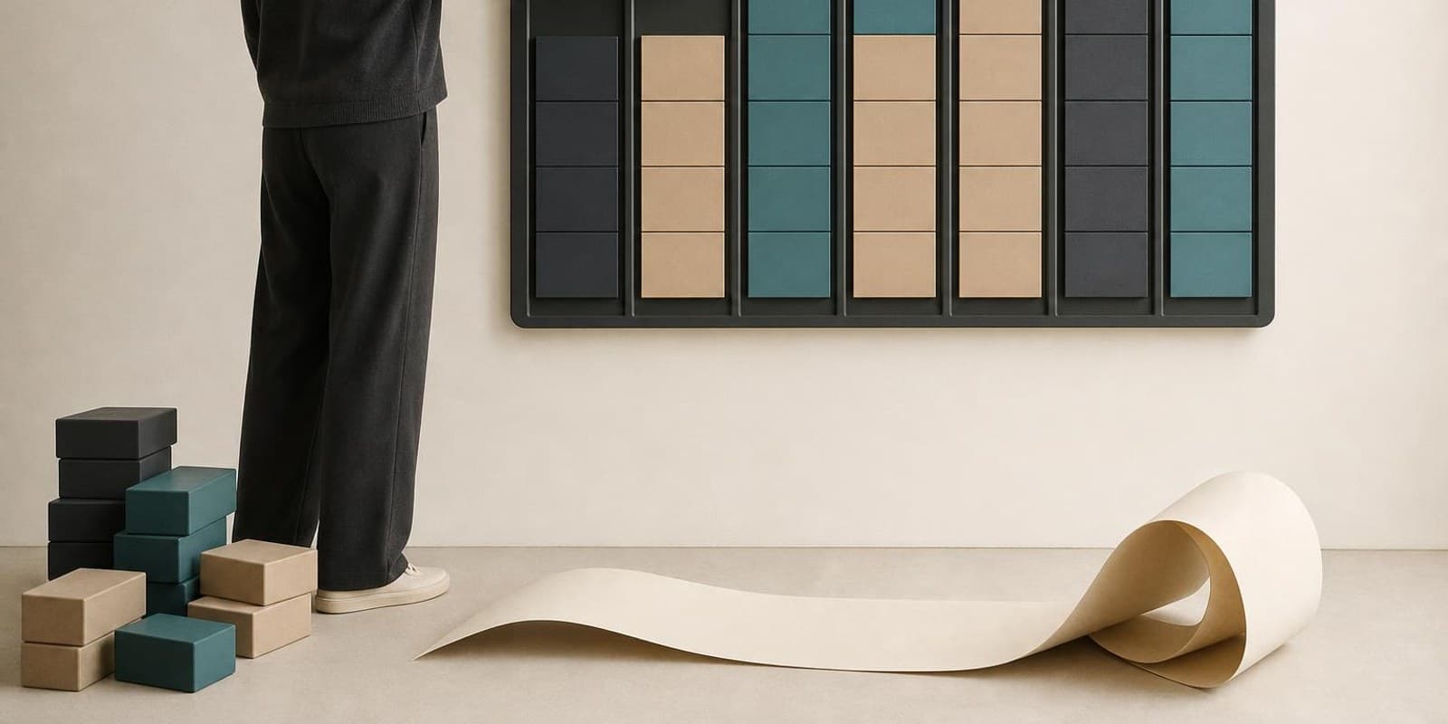 Illustration: Figur plant mit Zeitbloecken im Kalender statt mit endloser Liste.