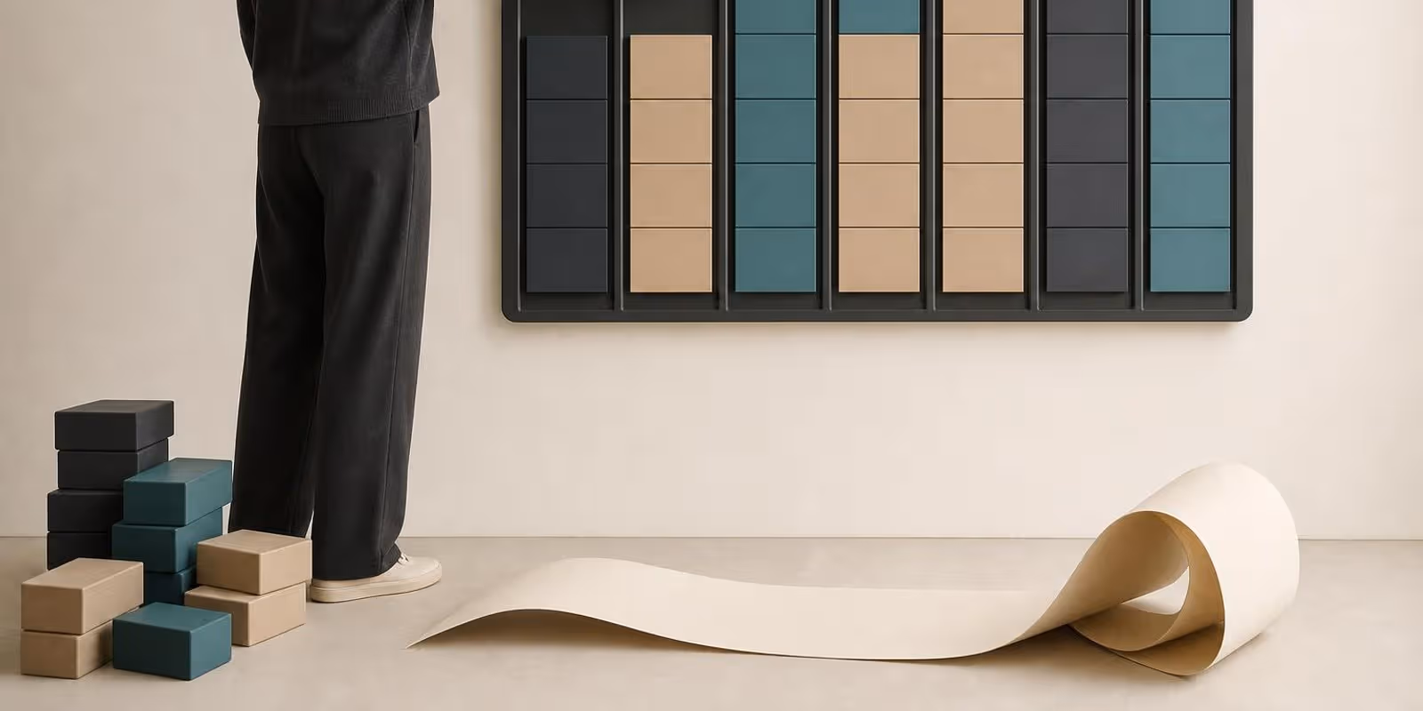 Illustration: Figur plant mit Zeitbloecken im Kalender statt mit endloser Liste.